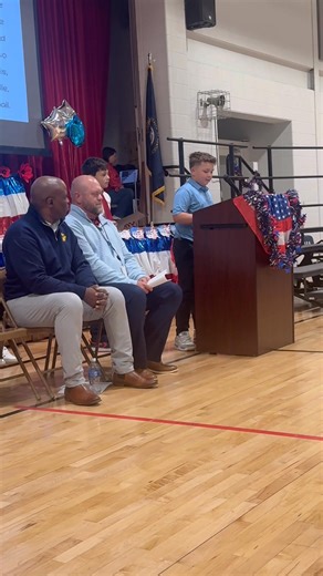 Great program at Shannon Johnson today, honoring our veterans and showing them how special they are — especially our Pop, Greg Sutton, who proudly served in the U.S. Air Force 🇺🇸 | Austin Newton