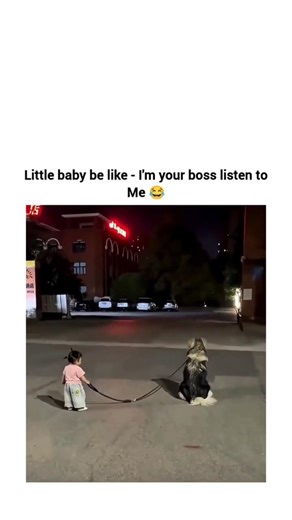 Little baby be like - I'm your boss listen to Me 😂