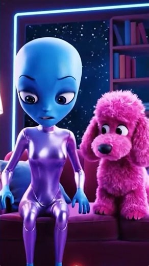 Alien Babysitter vs Naughty Space Dog | Short CGI Comedy