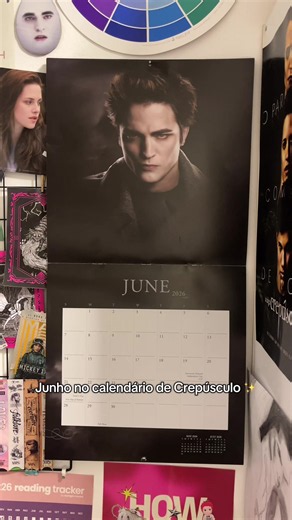 Calendário Crepúsculo Junho: Edward Cullen e pôster icônico