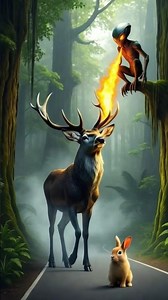 Alien Attack on deer 🔥#shorts #short#youtubeAi #Trandingshorts