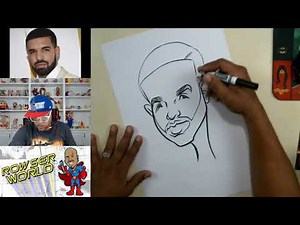 How To Draw Caricatures | Drake