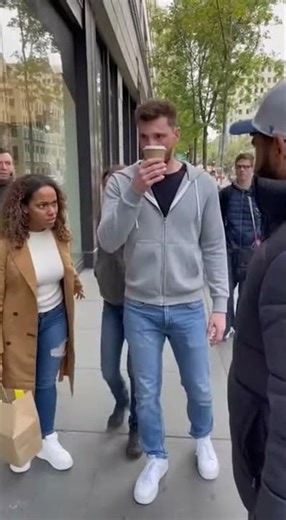 Man Freezes in Public While Everything Keeps Moving 😳