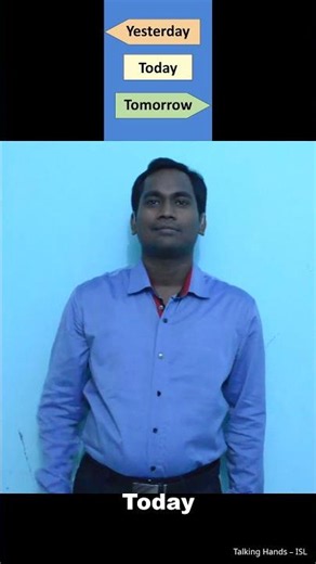 How to Say "Today" in Sign Language | ISL | #Shorts