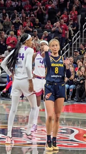 Sophie Cunningham Goes Viral for Troll Pointing 😂 #wnba #basketball #caitlinclark #shorts #sports