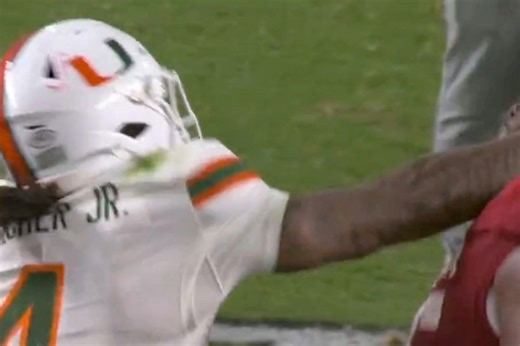 Miami’s Fletcher punches Indiana rival after championship loss