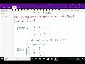 Vectors - ( Reciprocal system of vectors ; Solving problems ) - 84.