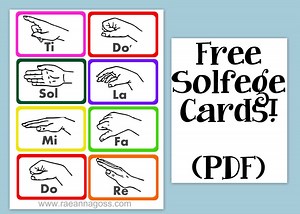 FREE Printable Solfege Cards and Video