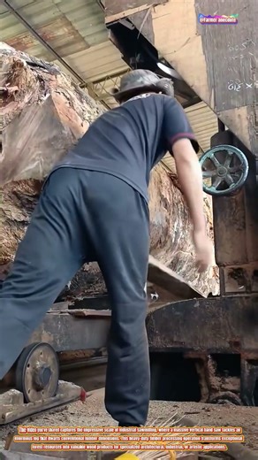 The Art of Large-Scale Vertical Band Saw Timber Processing