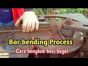 Cara bengkok besi beton menggunakan mesin bending