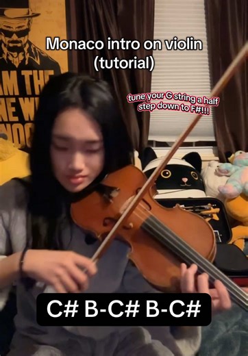 Notes for anyone who needs a tutorial ~ #violin #badbunny #monaco | monaco violin