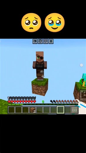 Minecraft funny gameplay Villager 😢