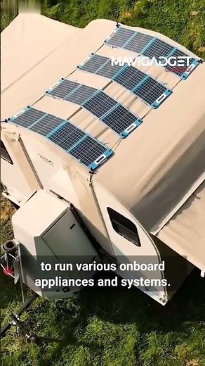 This solar-powered camper trailer pops up in under 10 minutes