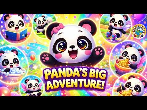 Panda’s Big Magical Adventure! 🌈🐼 The cutest adventure you’ll see today! 🚀🎉