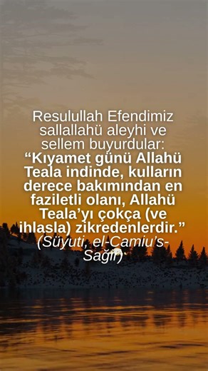 Allahü Teala'yı en çok zikredenler. #zikir #hadis