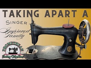 Taking apart a stubborn Singer Improved Family Sewing Machine from 1883 for Restoration