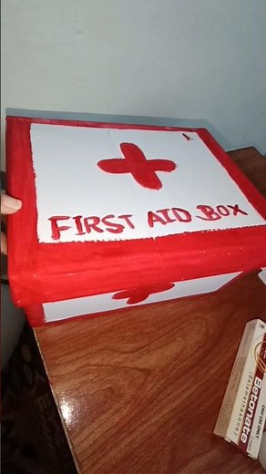 how to make first Aid box with shoes box #1millionviews #trendingshorts