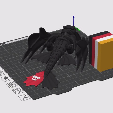 Flexi Articulated toothless Dragon Print in Place --- 3D Printer Files Model STL 3MF - Etsy