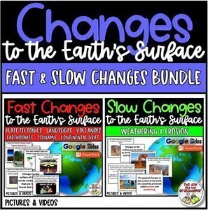 Science Fast & Slow Changes Earths Surface Erosion, Weathering, Plate Tectonics