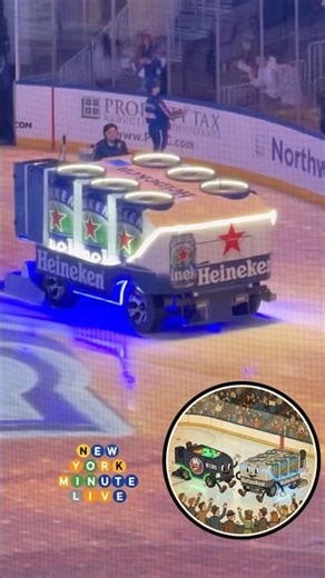 Nature is healing. The Zambonis are multiplying. 🌱 #zamboni #nhl #newyorkislanders