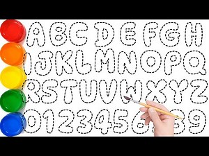 ABCDEFGHIJKLMNOPQRSTUVWXYZ & 1234567890 for Beginners // Alphabet & Numbers Drawing, ksart