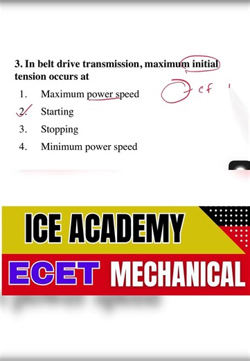 Mechanical MCQs for ECET 2026 🚀 | Q - 55 Strategy to Achieve Top Rank!,#ecet2026