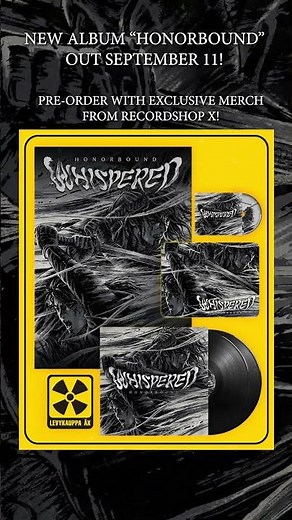 New Whispered album "Honorbound", Pre-order now!