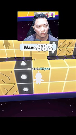 Unexpect glitch save at 883 wave block dash endless #stumbleguys