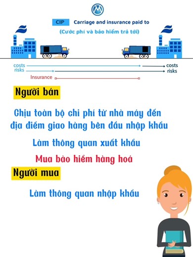 Incoterms 2020 điều kiện CIP và CPT #xuatnhapkhau #logistics #incoterms2020 #tanminhtri | Tân Minh Trí - Trung Tâm Training Thực Tế NV Xuất Nhập Khẩu