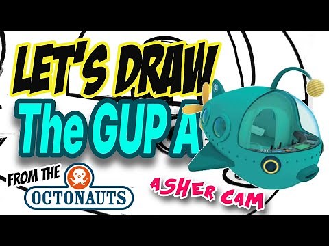 Drawing The Gup A from The Octonauts ! (Basic shapes and lines)