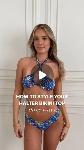 BLACKBOUGHSWIM | how about THREE new ways to style your halter bikini top for when you want to feel a lil bit ✨extra✨ — try this with the Billie top (cause... | Instagram