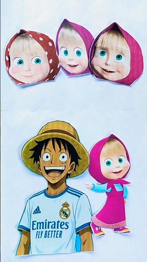 Bobby brother ♥️ and masha sister😂🤣 adec #shortsviral #artscraft #funny #drawing #cartoon #masha