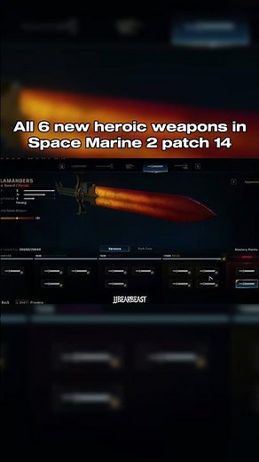 All 6 new heroic weapons in Space Marine 2 patch 14‼️ #killswitchengage #warhammer40k #spacemarine2
