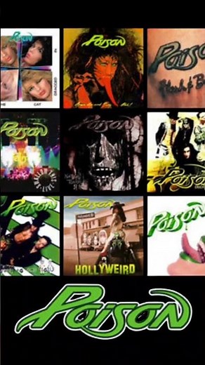 #35 POISON Albums Quick Run | Glam Metal Legends Studio + Live Collection ⚡
