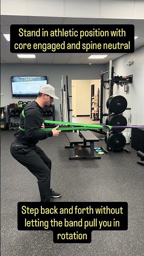 Banded Anti-Rotation Step Out | Conquer Movement Physical Therapy | Wilmington, NC