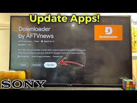 Sony Bravia TV: How to Update Apps