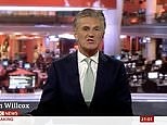 British journalist Tim Willcox presents the bulletin on BBC News