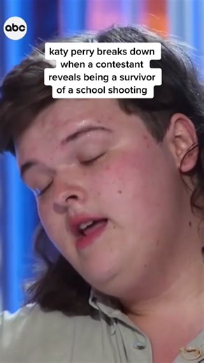 #KatyPerry breaks down after Trey Louis opened up about being a survivor in a #Texas high school shooting during the last episode of #AmericanIdol.