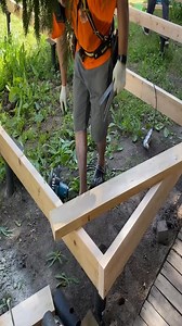 Perfect wooden ground beam framework connection installation skill works | Structure build tips
