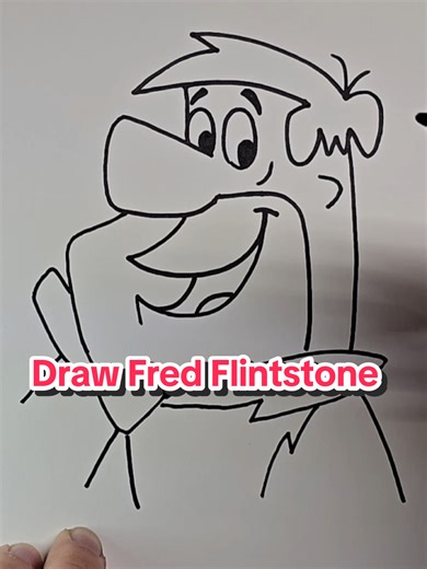 how to draw Fred Flintstone | drawing