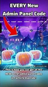 Every NEW Secret Admin Panel Code in Fortnite Override (Fortnitemares) #fortnite