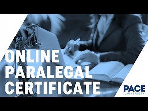 Pace University Online Paralegal Certificate Program
