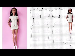 cargo dress for Barbie (patterns in the description)