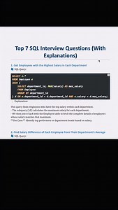SQL Interview Questions ✅ | CodeSnippet