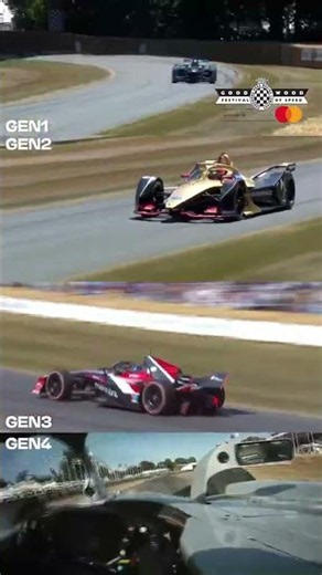 Evolution of Formula E: Gen1 to Gen4 🤩 ‪@GoodwoodRR‬ Presented by ‪@Mastercard‬