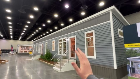 FIRST "single wide" mobile home DUPLEX nationally available! Prefab House Tour | Chance's Home World