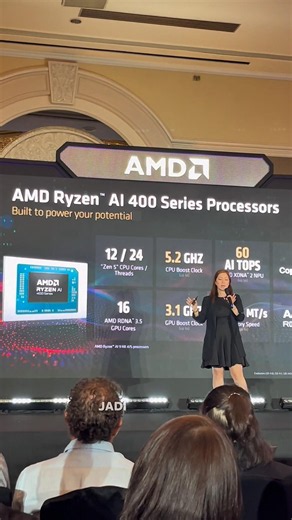 AMD resmi meluncurkan prosesor terbaru Ryzen™ AI 400 Series #AMDRyzenAI400 #YourPCAdvanced #AMD
