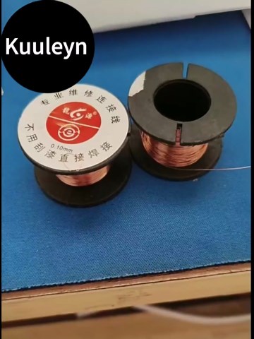 Enameled Copper Wire, 5pcs Diameter 0.1mm Length 12m Enamelled PCB Repair Wire for Precision Motherboard Winding Magnet Copper Solder Wire