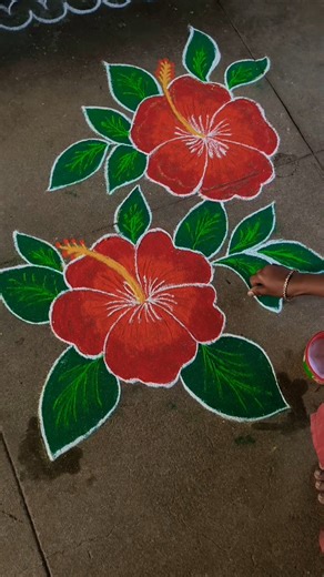margali month Rangoli Day -2#kolam#margazhikolam#margalimathakolam#rangoli#flowerkolam#flowerrangoli