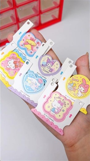 🎁키티배달부 산리오 스티커도안 포장하기 #sanrio #kawaii #miniature